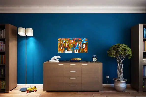 Maryam Gomizi, The Paradox of Presence – Mary G, Oil painting - canvas, 80 x 40