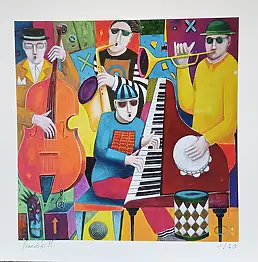Mirosław Nowiński, "Paranoic jazz" FineArtPrint , Giclee - papier, 30 x 30