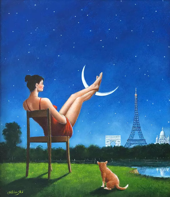 Rafał Olbiński - Paris - Third Dimention of Time