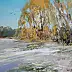 Henadzy Havartsou, Golden Hour Park, Quadro a olio - tela, 70 x 50