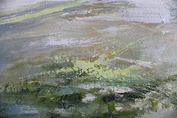 Henadzy Havartsou, Golden Hour Park, Quadro a olio - tela, 70 x 50