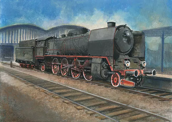 Grzegorz Magner - Steam locomotive Pt-47