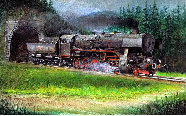 Grzegorz Magner - Steam locomotive Ty3 2