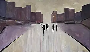 Mariusz Makuła, Parigi, Quadro a olio - tela, 120 x 70