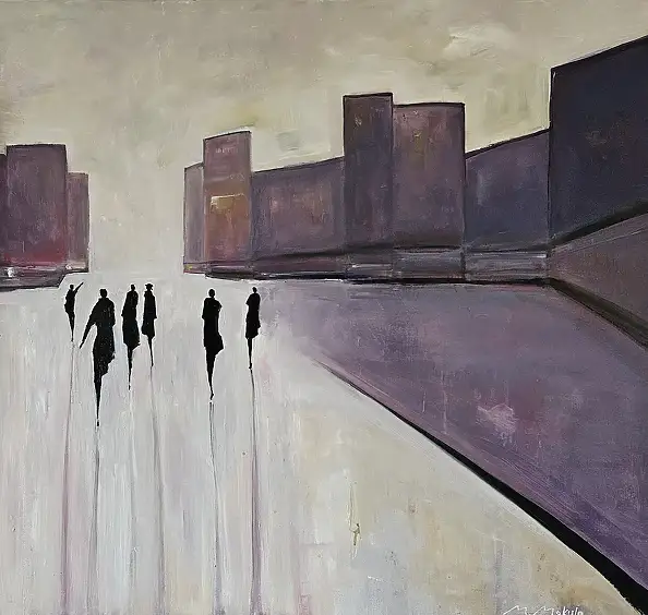 Mariusz Makuła, Parigi, Quadro a olio - tela, 120 x 70