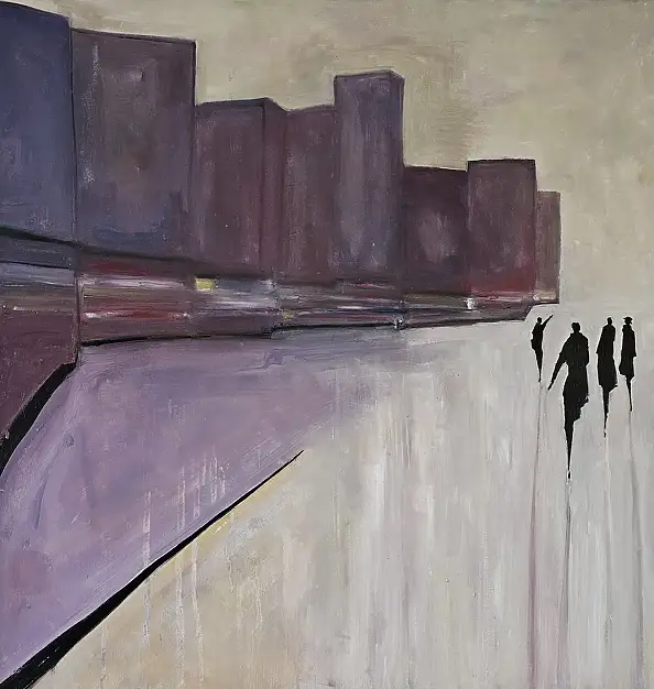 Mariusz Makuła, Parigi, Quadro a olio - tela, 120 x 70