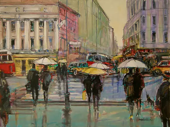 Piotr Rembieliński - Paris in the rain