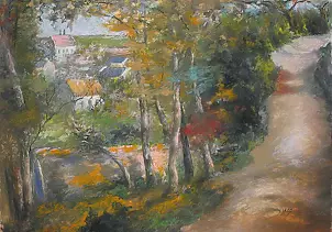 Janusz Kawecki - Droga w górach wg Pissarra