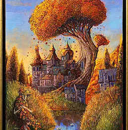 Roch Urbaniak, October at Aunt's, Acrylic painting - canvas, 50 x 70