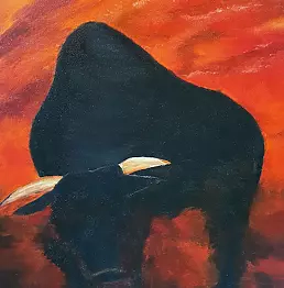 Anna Romanchenko - Rushing bull
