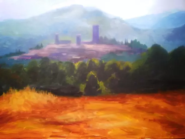 Renata Rychlik - Pejzaż Castell'Arquato