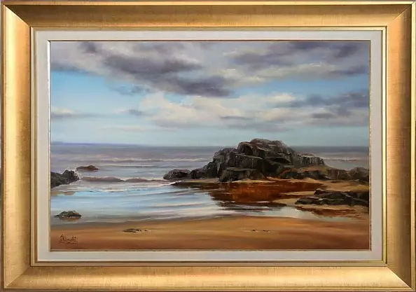 Lidia Olbrycht - Sea landscape - Rocks