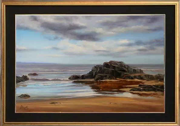 Lidia Olbrycht - Sea landscape - Rocks
