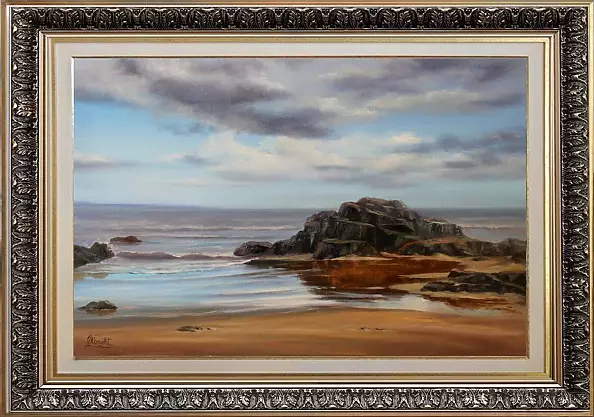 Lidia Olbrycht - Sea landscape - Rocks