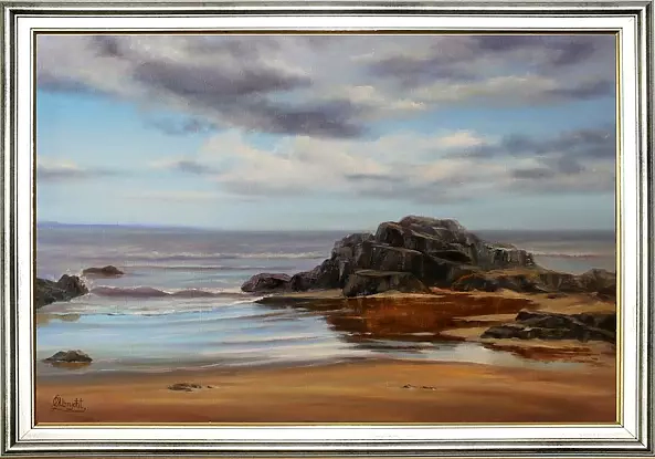 Lidia Olbrycht - Sea landscape - Rocks