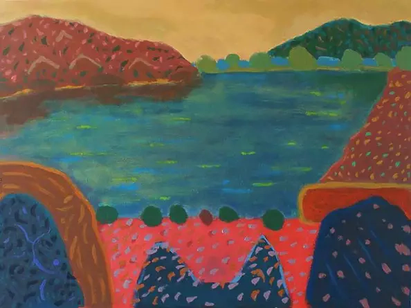 Grzegorz Wójcik - Pejzaż : Nad Jeziorem