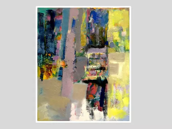 Cezary Trzepizur - Landscape. Park. Oil on canvas 40 x 50