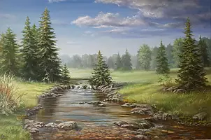 Lidia Olbrycht - Spring landscape