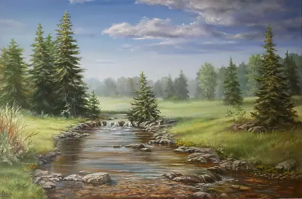 Lidia Olbrycht - Spring landscape