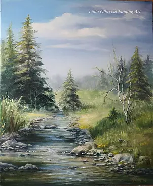 Lidia Olbrycht - Landscapes - Spring in the Beskidy Mountains