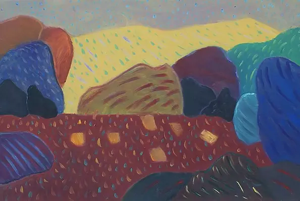 Grzegorz Wójcik -  Pejzaż: Za piaskową górą,