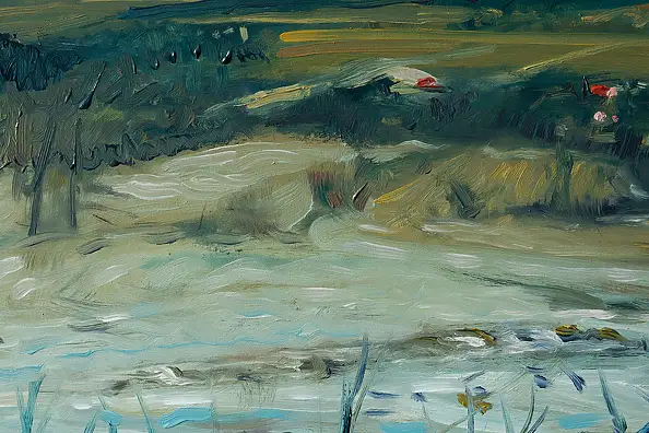 Wojciech Pater, Paesaggio invernale III – La fine dell'inverno in montagna, Quadro a olio - pannello, 60 x 40