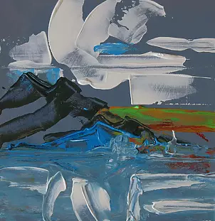 Witold Kubicha - Abstract landscape - untitled