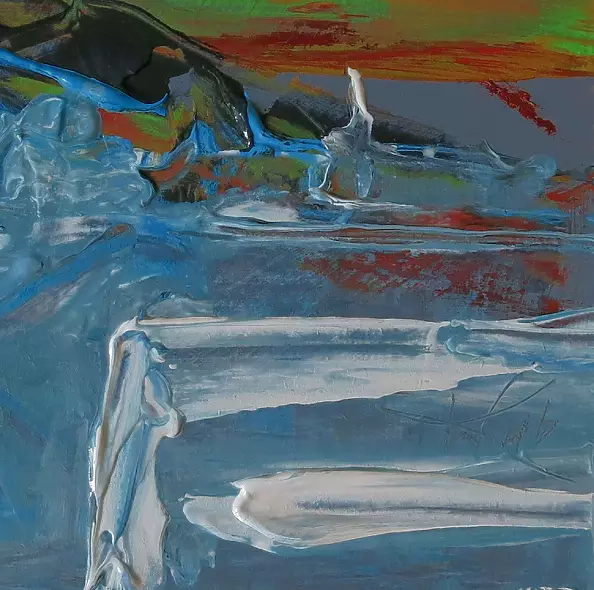 Witold Kubicha - Pejzaż abstrakcyjny - bez tytułu