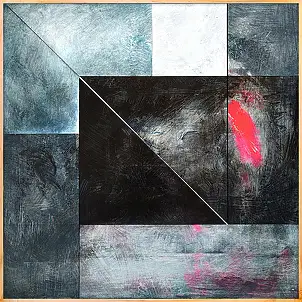 Jakub Margasinski, Pejzaż achromatyczny, Obraz akrylowy - płyta, 60 x 60