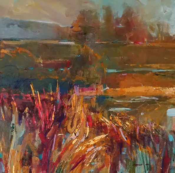 Aleksandra Adamczak - Pejzaż cały w złocie