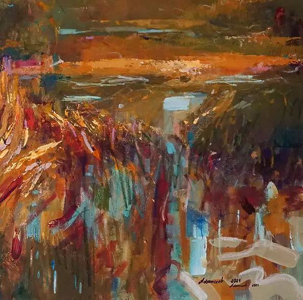 Aleksandra Adamczak - Pejzaż cały w złocie