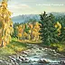 Lidia Olbrycht - Pejzaż górski - Jesień w Beskidach