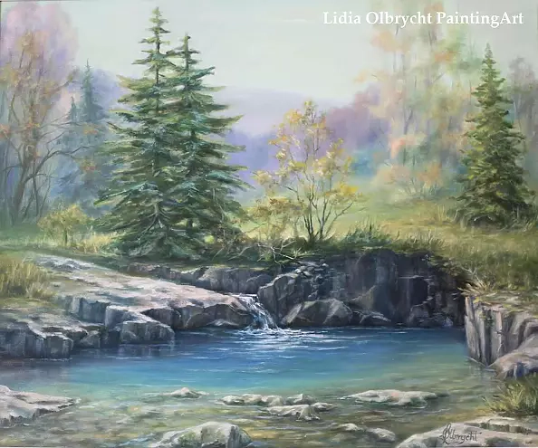 Lidia Olbrycht - Pejzaż góry jesień