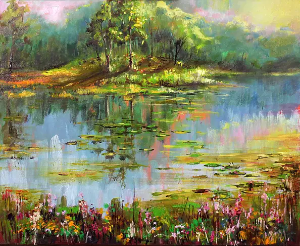 Dominika Kruk - Zięba - Pejzaż leśny 