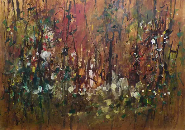 Jerzy Poszepczynski - Pejzaż leśny