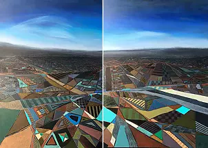   - Cityscape / diptych