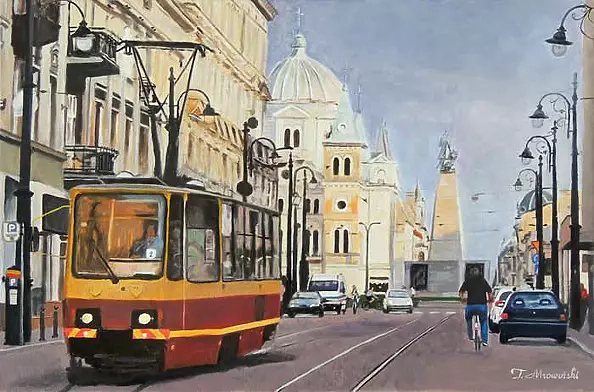 Tomasz Mrowiński - Cityscape of the city of Łódź