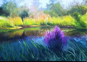   - Vistula landscape with purple flowers