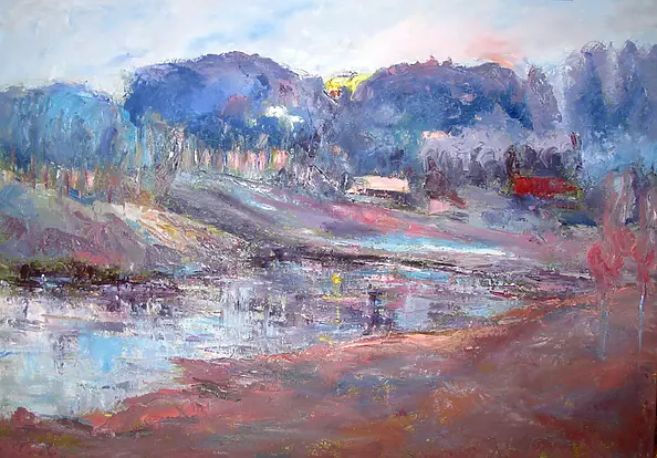 Anna Wąsikiewicz - Landscape blue
