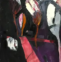 Paulina Bielamowicz - Zaleś, Landschaft, Ölbild - Platte, 80 x 100