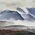Krzysztof Michalski, Paysage polaire, Aquarelles - papier, 56 x 38