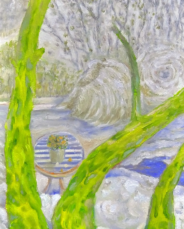 Elżbieta Goszczycka - Pre-spring landscape with yellow trees