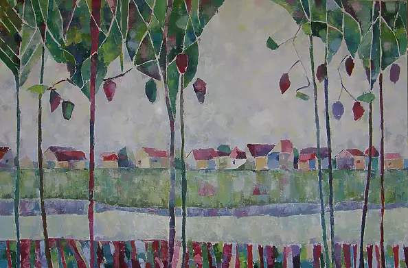 Ewa Tyburcy - Landscape plum