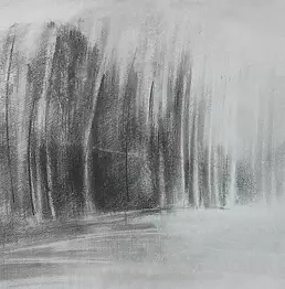 Piotr Kobrzyński - Pejzaż świtałem rysowany III