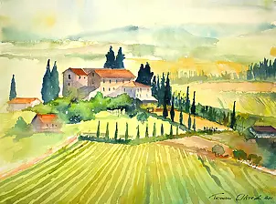   - Tuscan landscape