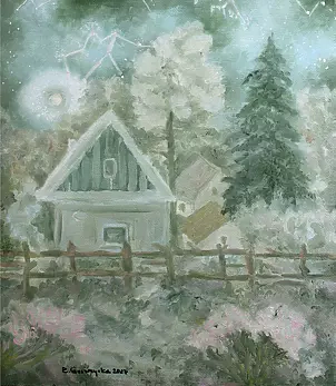 Elżbieta Goszczycka - Landscape with a constellation of Aquarius