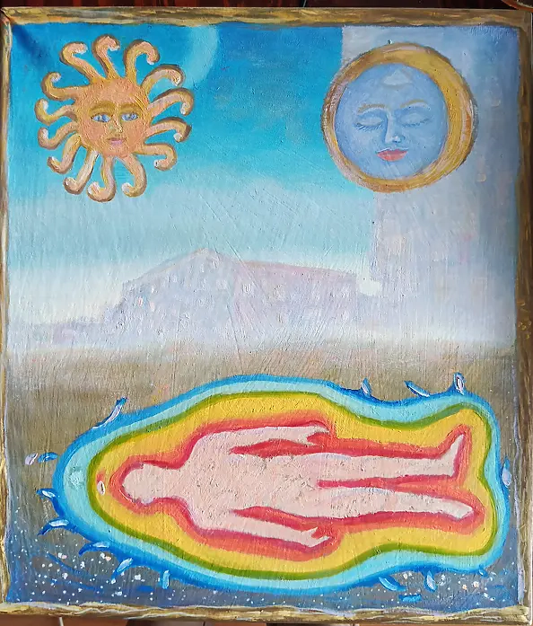 Elżbieta Goszczycka - A landscape with a human aura