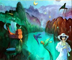   - Landscape with piano