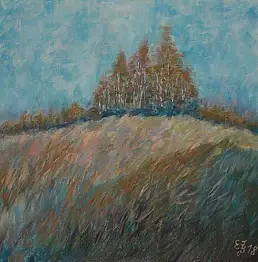 Edyta Jachowicz- Bąk - Landscape with autumn grasses