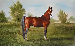 Marek Szczepaniak - Landscape with horse # 4